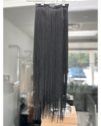 Black Straight Clip-In