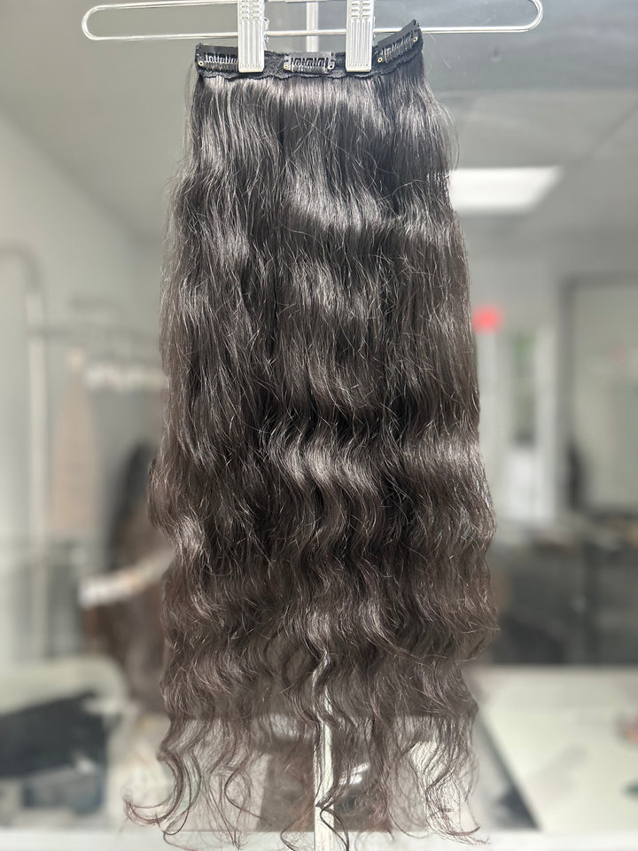 Nat B. Wavy Clip-In 22/24" - Di Milesi | Hair Extensions with high quality