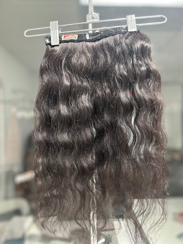 Black B. Wavy Clip-In 18/20" - Di Milesi | Hair Extensions with high quality